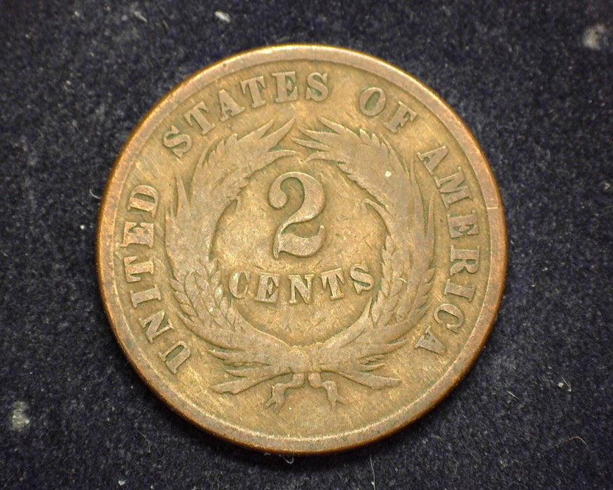 1864 Two Cent Piece G - US Coin