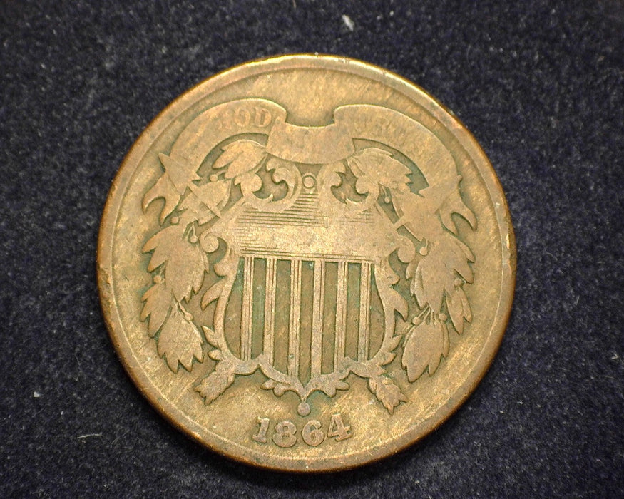 1864 Two Cent Piece G - US Coin