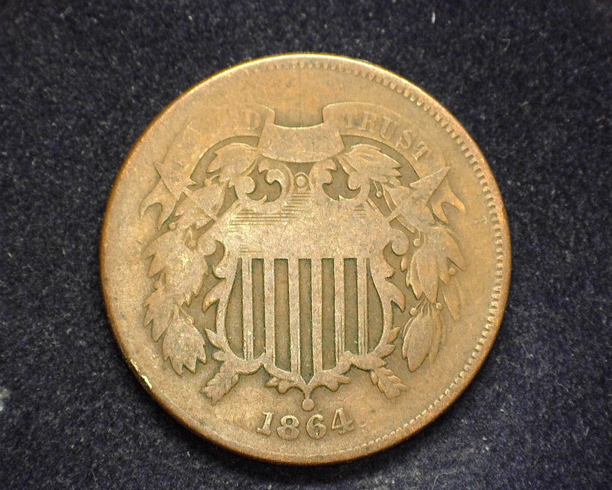 1864 Two Cent Piece G - US Coin