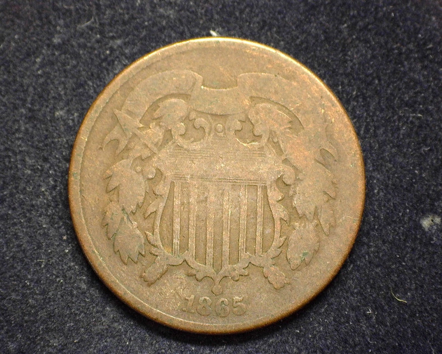 1865 Two Cent Piece G - US Coin