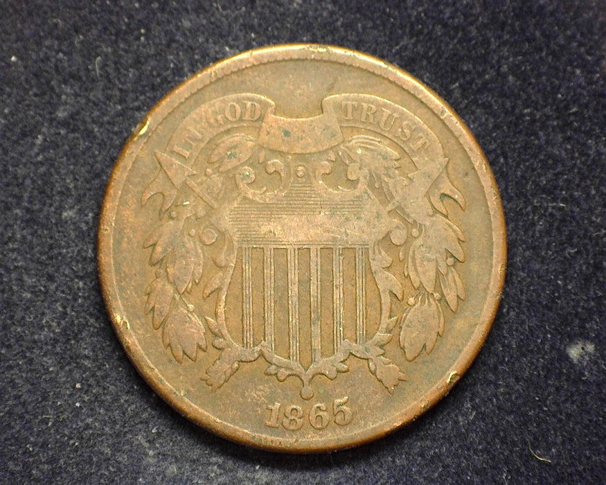 1865 Two Cent Piece G - US Coin