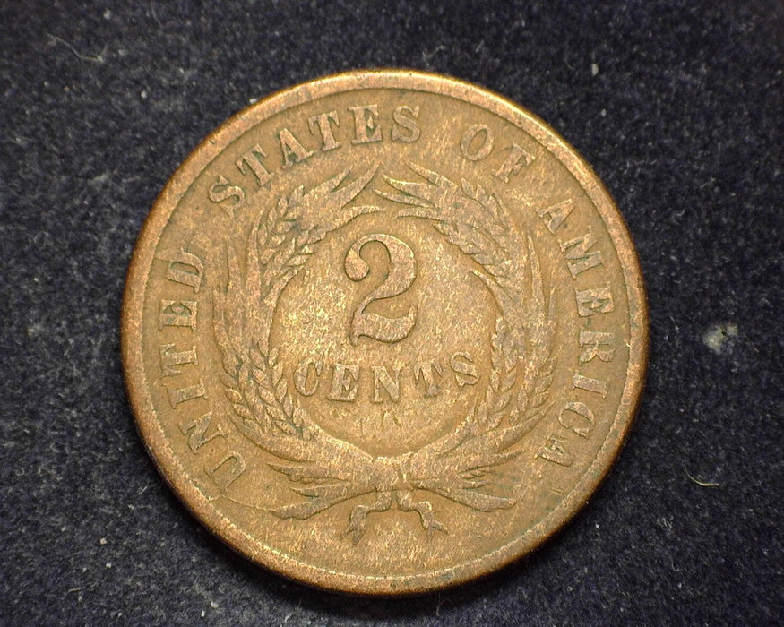 1865 Two Cent Piece G - US Coin