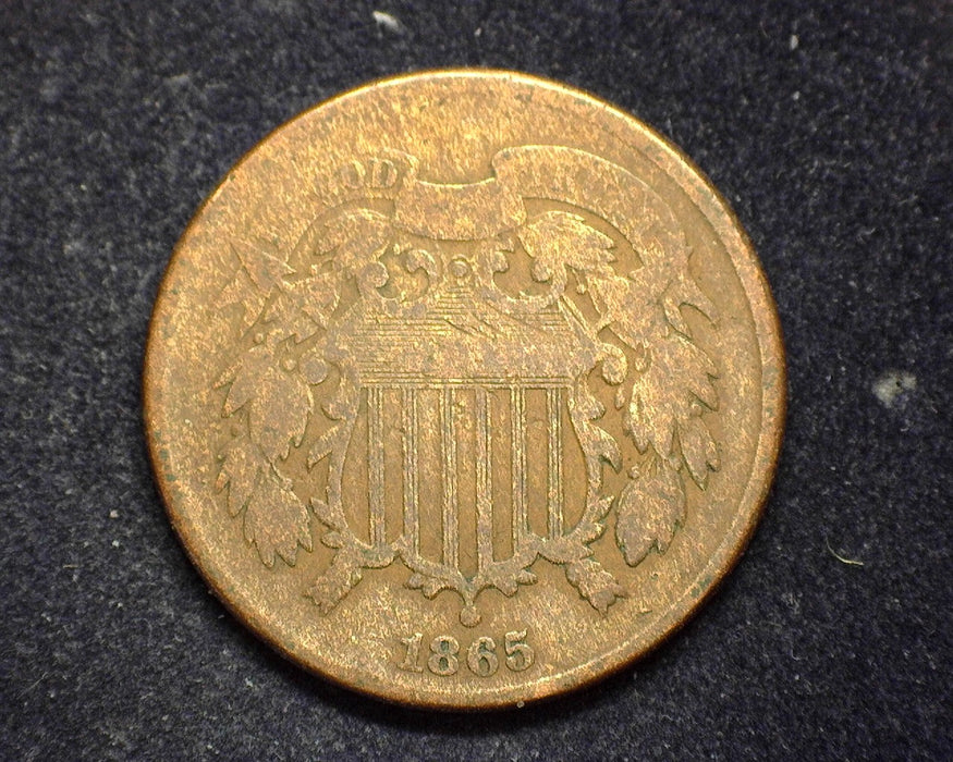 1865 Two Cent Piece G - US Coin