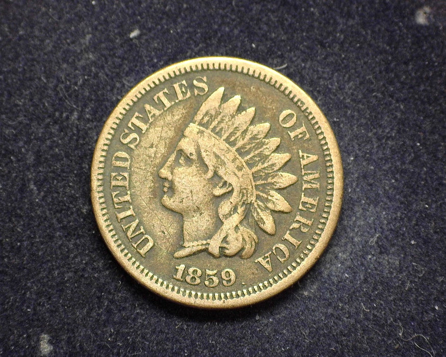 1859 Indian Head Penny/Cent VG/F - US Coin