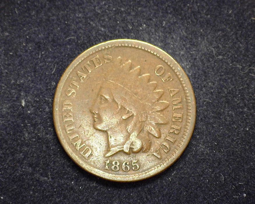 1865 Indian Head Penny/Cent VG - US Coin