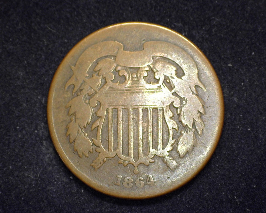 1864 Two Cent Piece G - US Coin