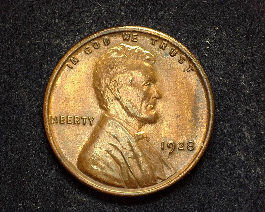 1928 Lincoln Wheat Penny/Cent BU R&B - US Coin