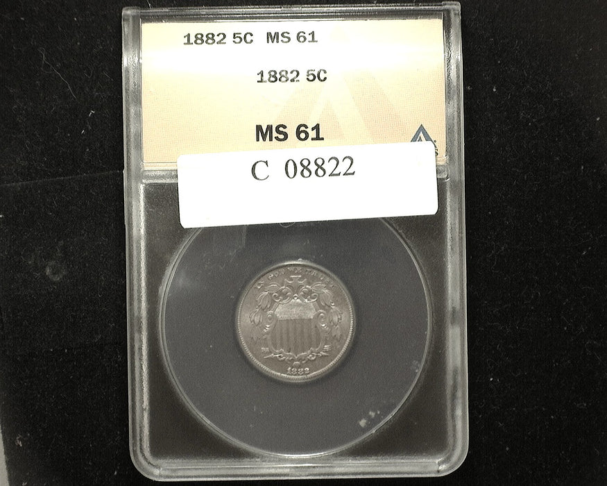 1882 Shield Nickel MS61 ANACS - US Coin