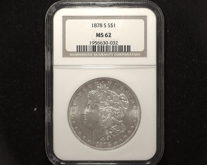 1878 S Morgan Dollar MS62 NGC - US Coin