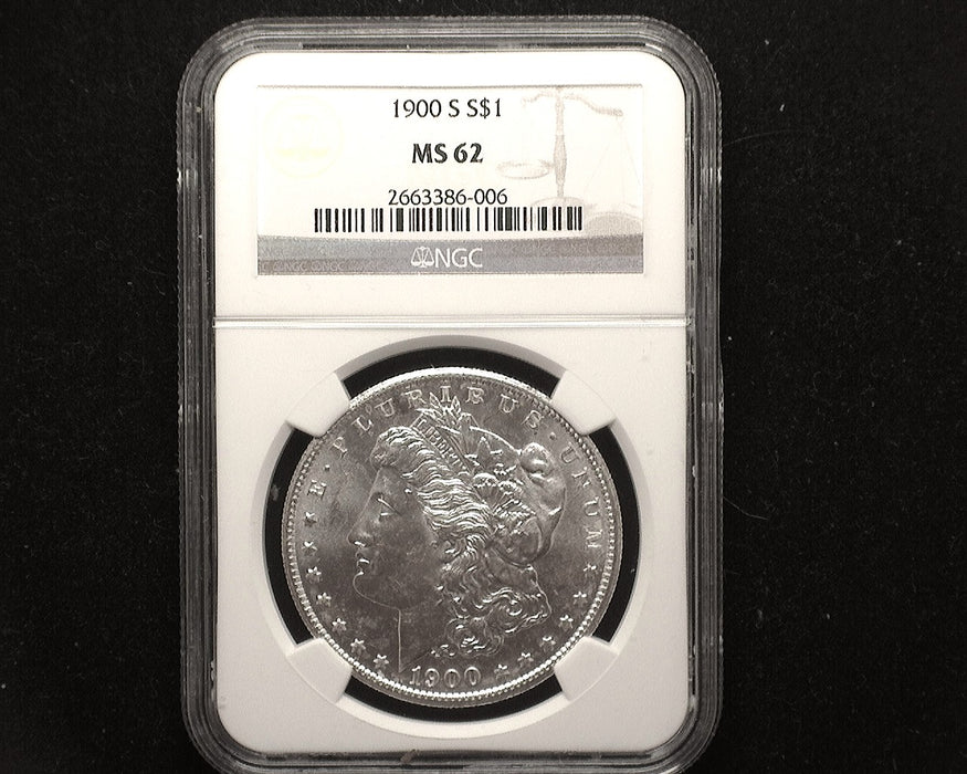 1900 S Morgan Dollar MS62 NGC - US Coin