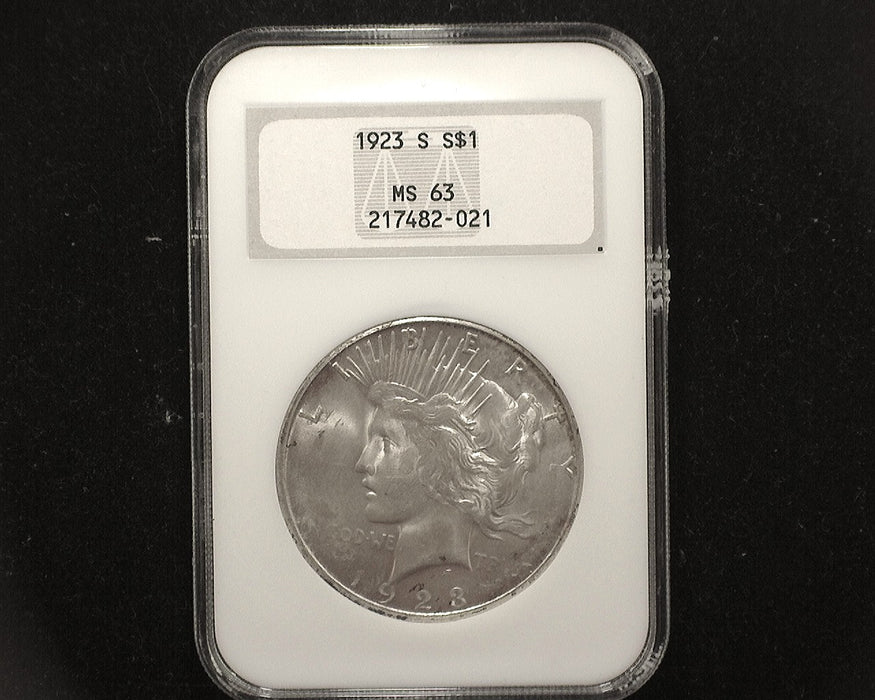 1923 S Peace Dollar MS63 NGC - US Coin