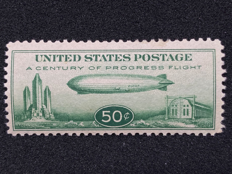 #C18 Stamp - Zeppelin -  Vf/Xf MLH Fresh and Choice US Stamp