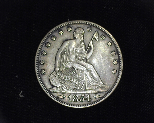 1854 Arrows Liberty Seated XF Obverse - US Coin - Huntington Stamp and Coin