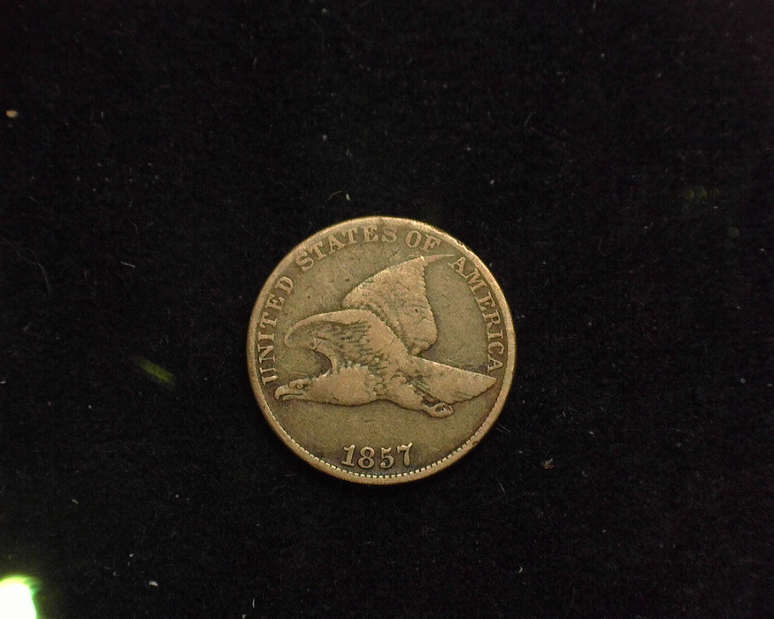 1857 Flying Eagle Cent F