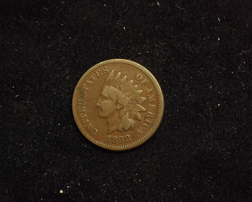 1868 Indian Head VG Obverse - US Coin - Huntington Stamp and Coin