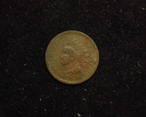 1869 Indian Head VG Obverse - US Coin - Huntington Stamp and Coin