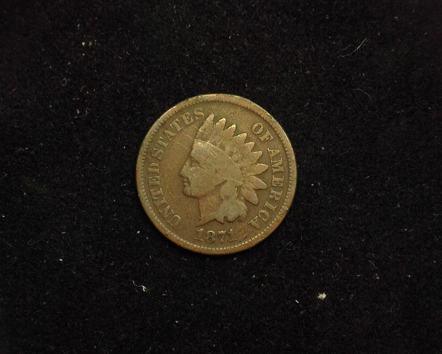 1871 Indian Head G Obverse - US Coin - Huntington Stamp and Coin