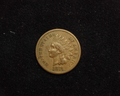 1874 Indian Head VF Obverse - US Coin - Huntington Stamp and Coin