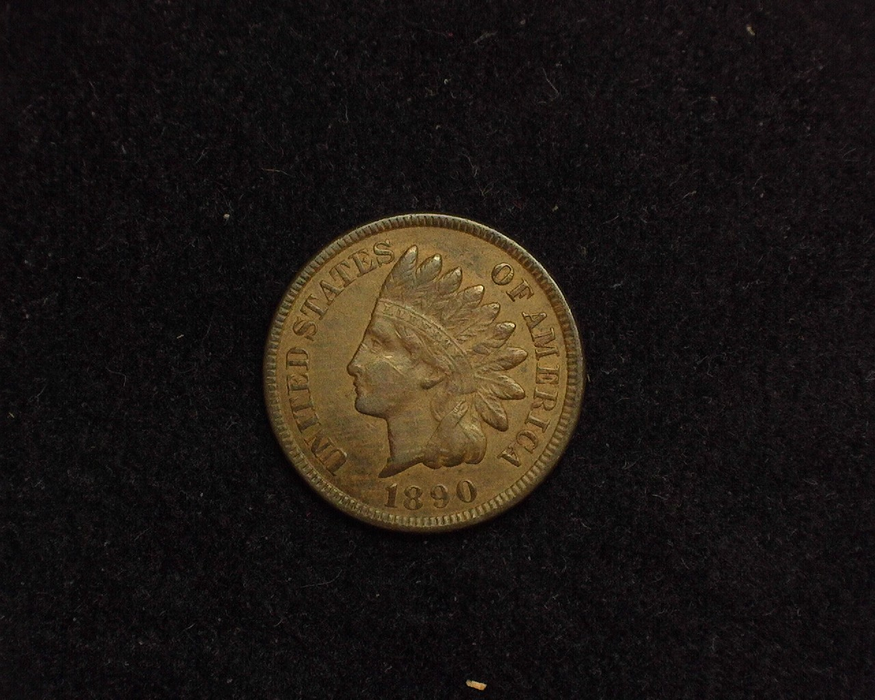 1890 Indian Head VF/XF Obverse - US Coin - Huntington Stamp and Coin