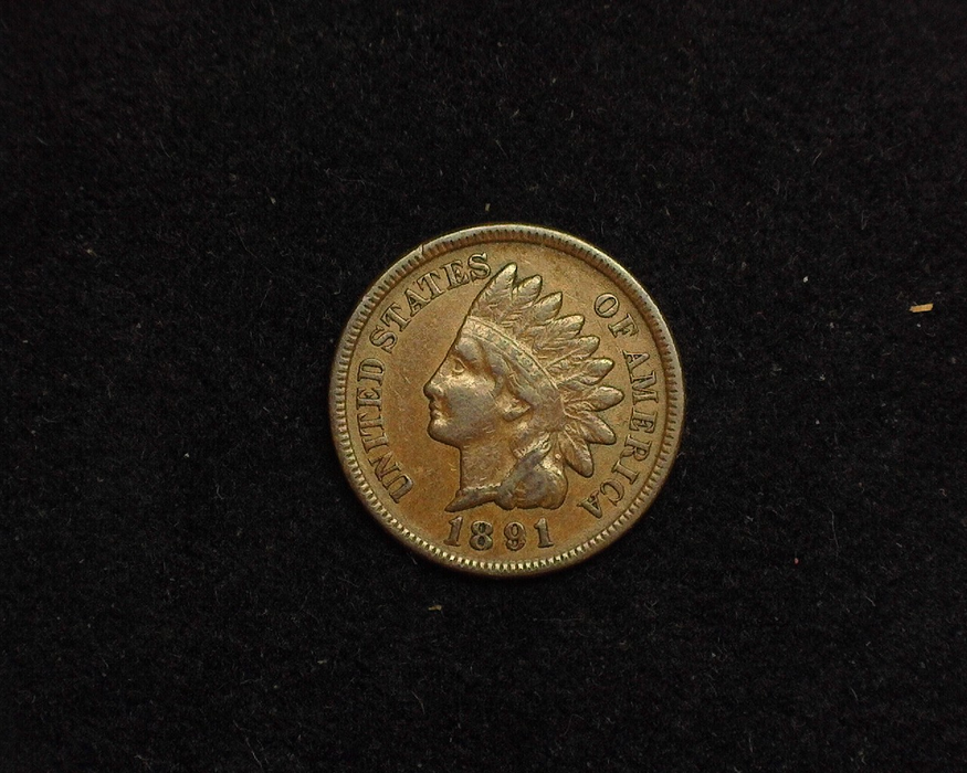 1891 Indian Head VF Obverse - US Coin - Huntington Stamp and Coin