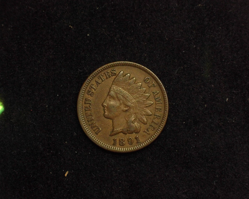 1891 Indian Head VF/XF Obverse - US Coin - Huntington Stamp and Coin