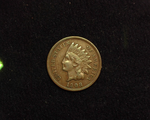 1908 S Indian Head VF/XF Obverse - US Coin - Huntington Stamp and Coin