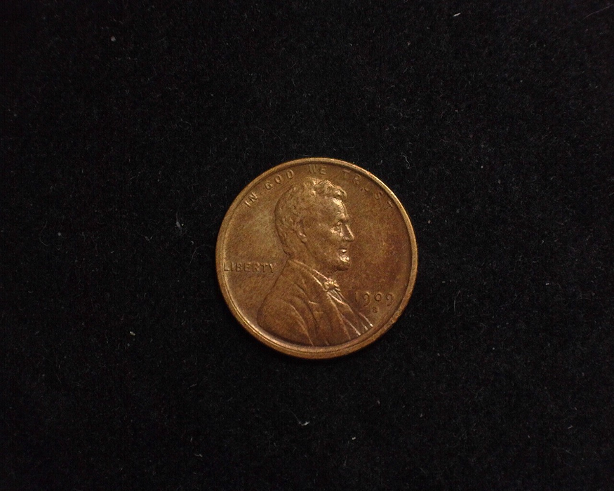 HS&C: 1909 VDB S Cent Lincoln Wheat F Coin