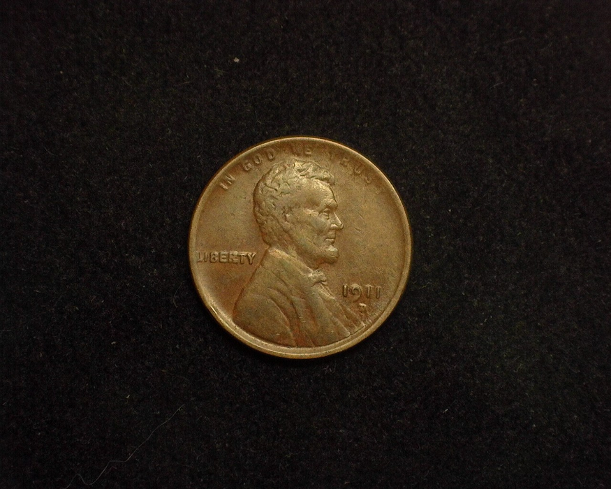 1911 D Lincoln Wheat Penny/Cent VF - US Coin