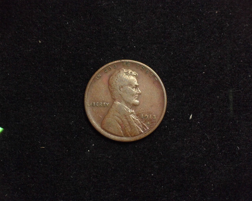 1913 S Lincoln Wheat F Obverse - US Coin - Huntington Stamp and Coin