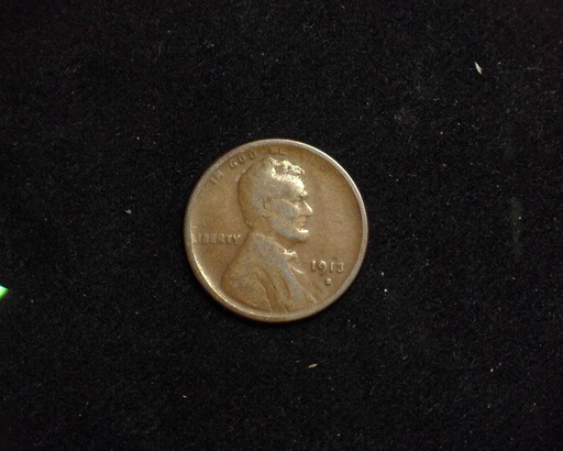 1913 S Lincoln Wheat VG Obverse - US Coin - Huntington Stamp and Coin