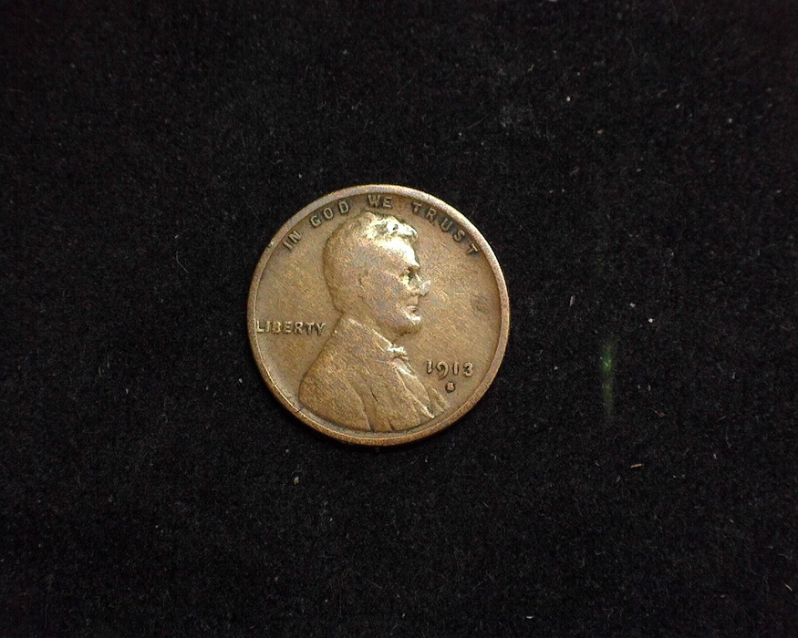 1913 S Lincoln Wheat G Obverse - US Coin - Huntington Stamp and Coin