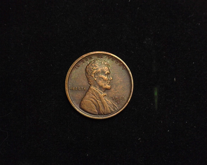 1916 D Lincoln Wheat XF Obverse - US Coin - Huntington Stamp and Coin