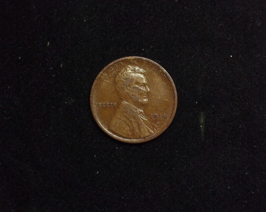 1914 S Lincoln Wheat VF Obverse - US Coin - Huntington Stamp and Coin