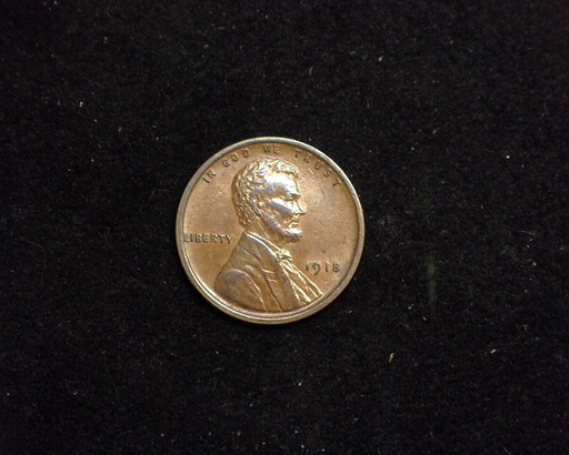 1918 Lincoln Wheat AU Obverse - US Coin - Huntington Stamp and Coin