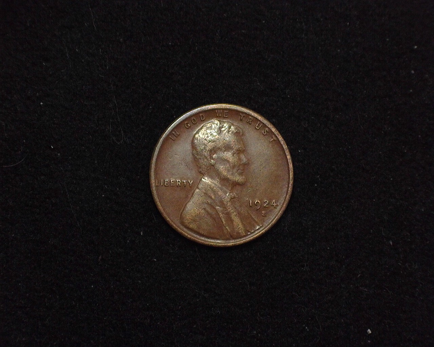 1924 S Lincoln Wheat XF Obverse - US Coin - Huntington Stamp and Coin