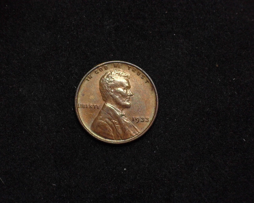 1933 Lincoln Wheat AU Obverse - US Coin - Huntington Stamp and Coin