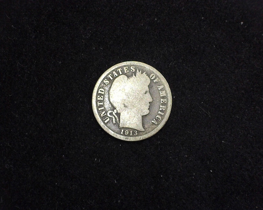 1913 S Barber Dime G - US Coin