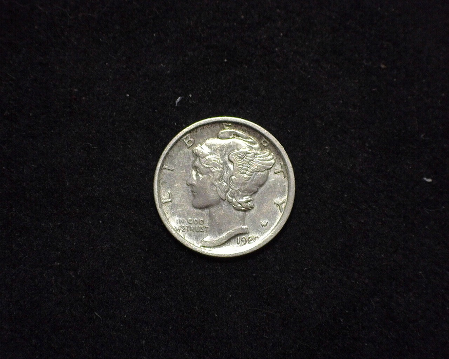 1920 S Mercury XF Obverse - US Coin - Huntington Stamp and Coin