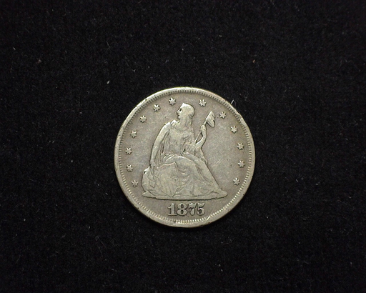 1875 Liberty Seated VG/F Obverse - US Coin - Huntington Stamp and Coin