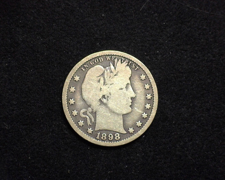 HS&C: 1898 O Quarter Barber VG Coin