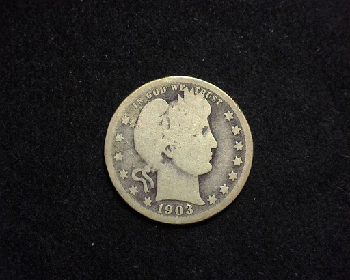 HS&C: 1903 S Quarter Barber AG Coin