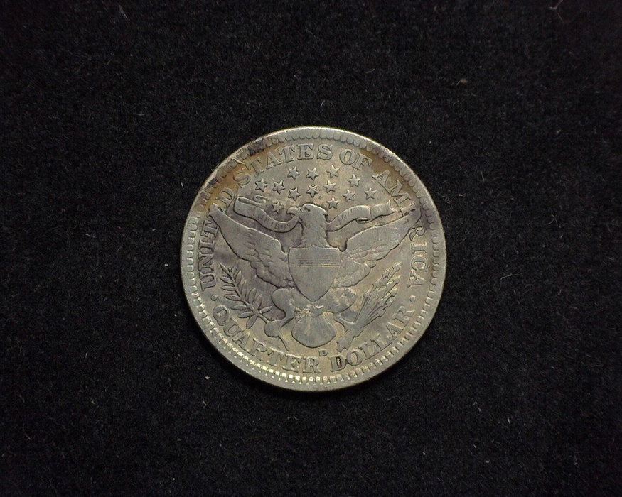 HS&C: 1908 D Quarter Barber VF Coin