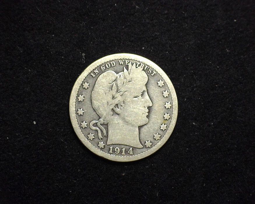 HS&C: 1914 S Quarter Barber G Coin