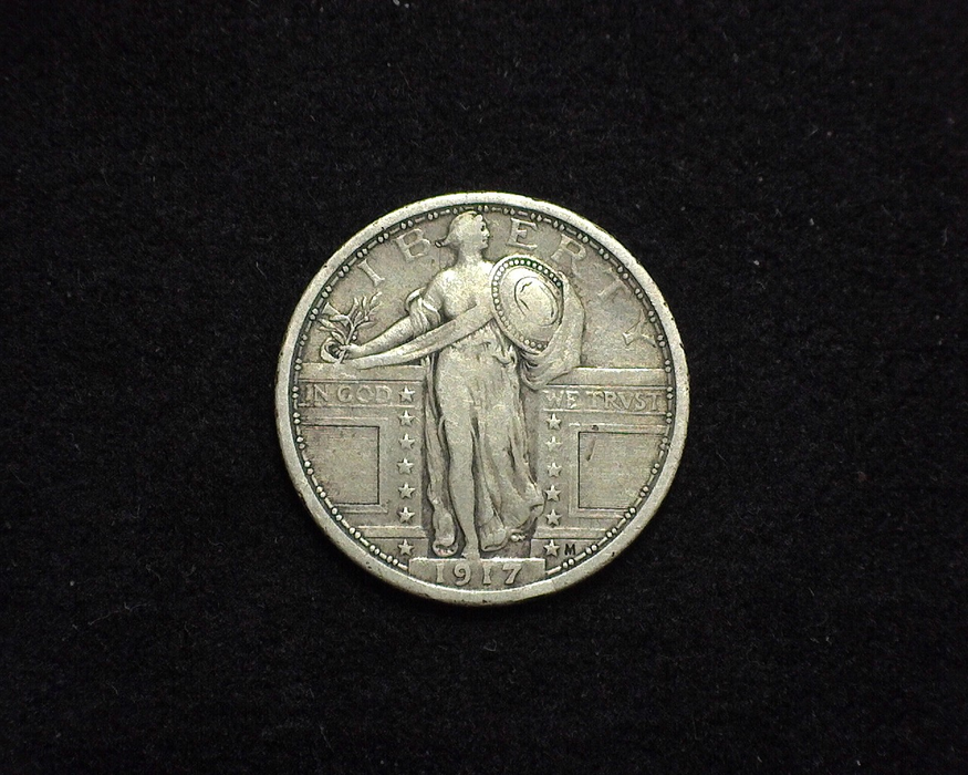 HS&C: 1917 TYI Quarter Standing Liberty VF Coin