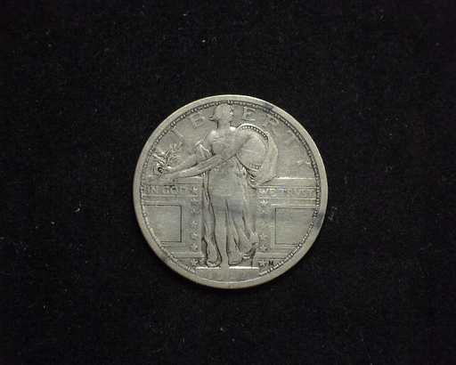 HS&C: 1917 TYI S Quarter Standing Liberty VG Coin