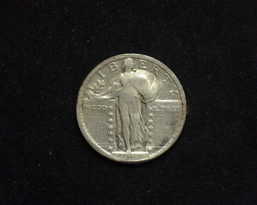 HS&C: 1917 TYI Quarter Standing Liberty F Coin