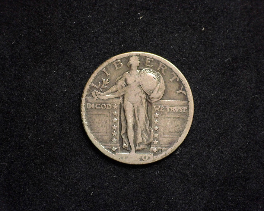 1920 Standing Liberty F Obverse - US Coin - Huntington Stamp and Coin