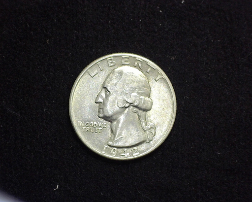 1942 D Washington AU Obverse - US Coin - Huntington Stamp and Coin