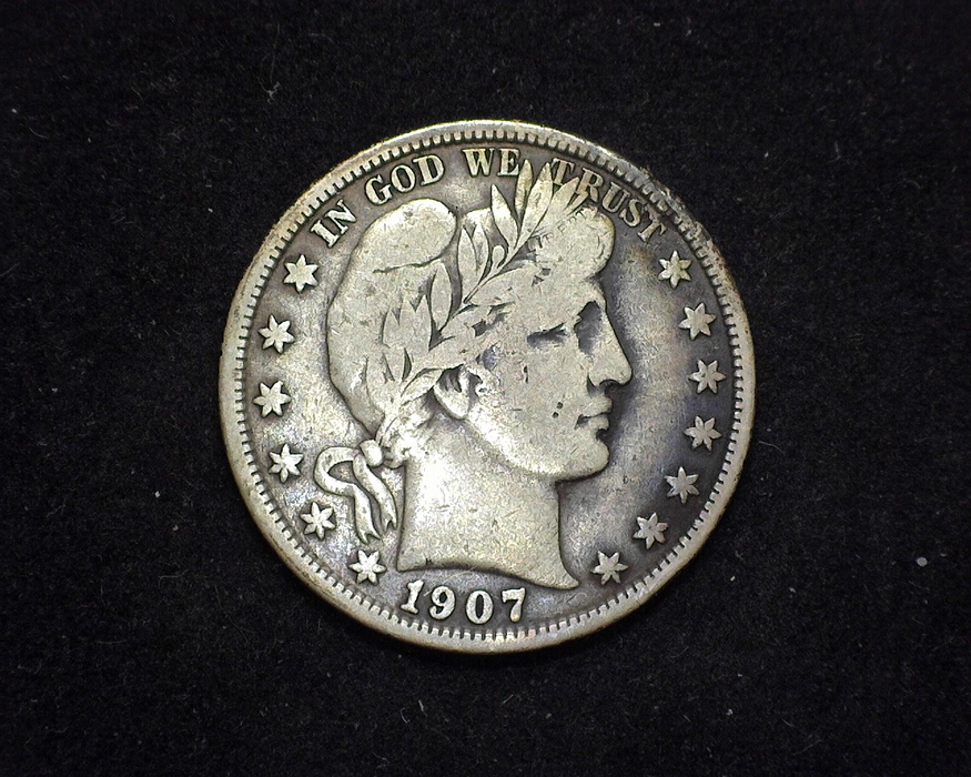 1907 D Barber F Obverse - US Coin - Huntington Stamp and Coin