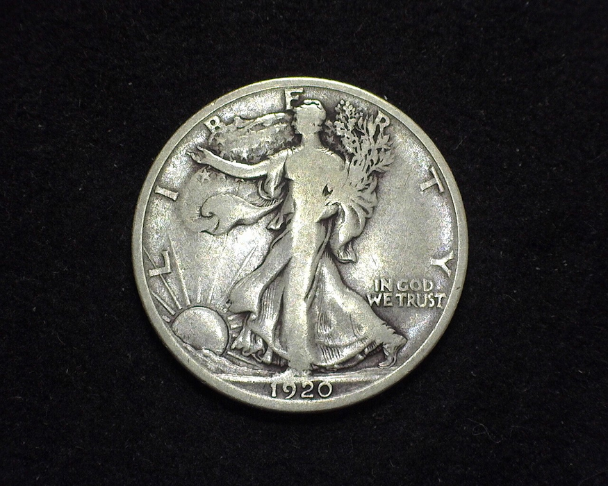 HS&C: 1920 D Half Dollar Walking Liberty F Coin